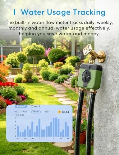WiFi Water Timer for Garden Hose — Irrigation System, meross