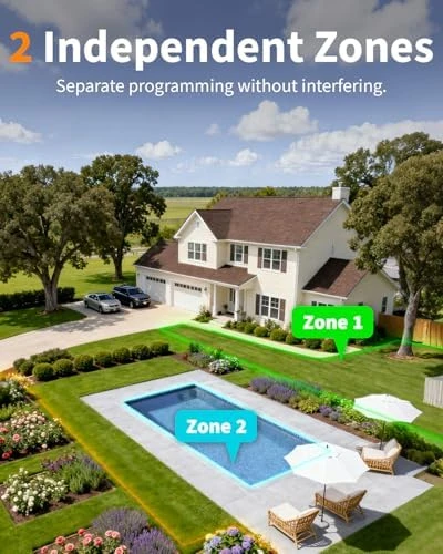 2 Zone WiFi Brass Sprinkler Timer — Irrigation System, Diivoo