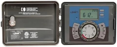 9-Station Outdoor Swing Panel Sprinkler System Timer — Irrigation System, Orbit
