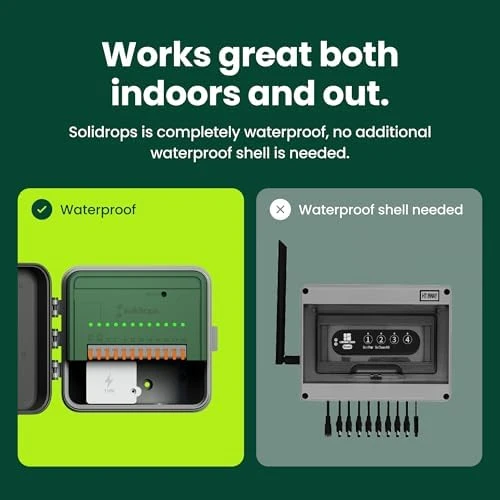 AI Smart Sprinkler Controller, 8-Zone — Irrigation System, Soildrops