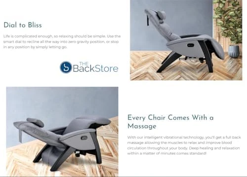 Dual Power Infinite Position Zero Anti Gravity Recliner Chair with Heat and Massage — Massage Chairs, Svago