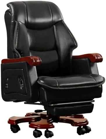 Genuine Leather Executive Office Chair — Massage Chairs, Kinnls