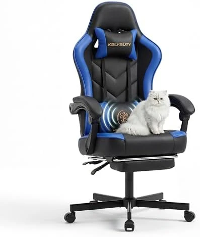 High Back Ergonomic Desk Gaming Chair with Footrest and Lumbar Support — Smart Chairs, Kslysuty