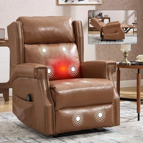 Manual Recliner Chair with Massage & Lumbar Heat — Massage Chairs, Trustyue