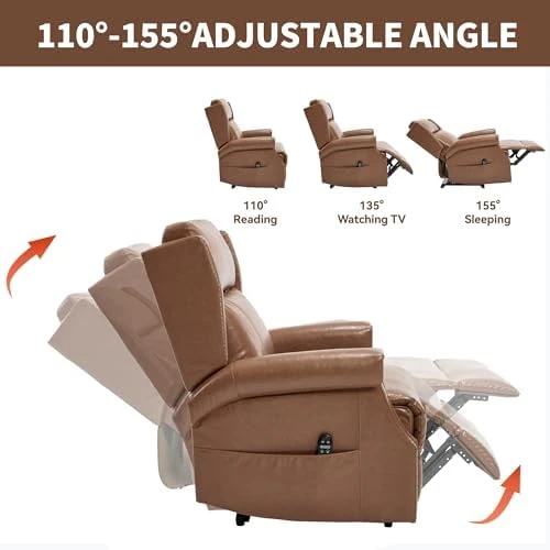 Manual Recliner Chair with Massage & Lumbar Heat — Massage Chairs, Trustyue