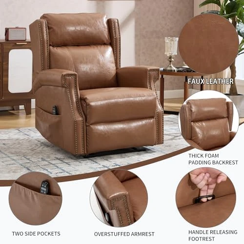 Manual Recliner Chair with Massage & Lumbar Heat — Massage Chairs, Trustyue