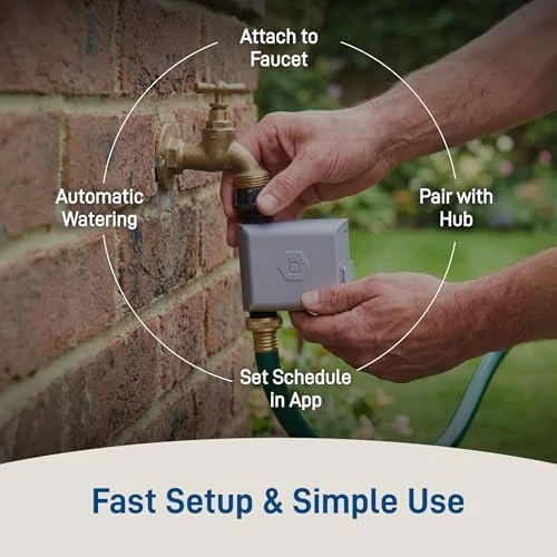 Smart Hose Watering Timer with Wi-Fi Hub — Irrigation System, Orbit