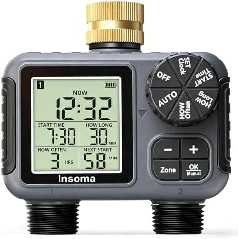 WiFi Sprinkler Timer, Water Timer for Garden — Irrigation System, Insoma