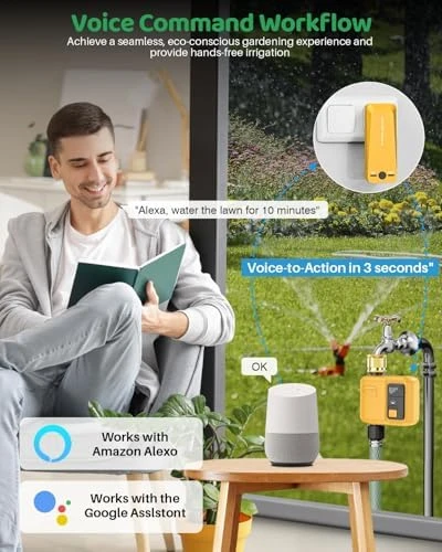 WiFi Water Timer 1 Zone for Garden Hose — Irrigation System, Shrivee