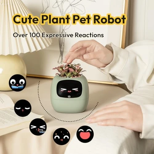 Ivy Interactive AI Desk Companion — Robot Pet, PLANTSIO