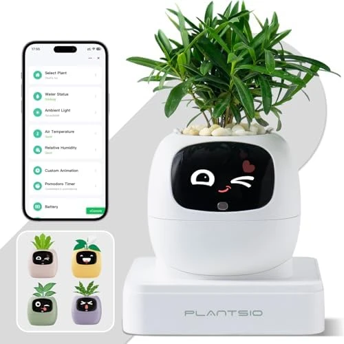 Smart Plant Pot with Visual Display — Indoor Garden, PLANTSIO