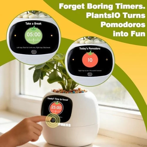 Smart Plant Pot with Visual Display — Indoor Garden, PLANTSIO