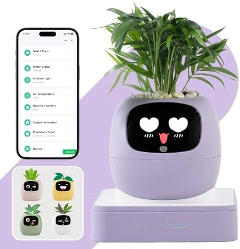 Smart Plant Pot with Visual Display — Indoor Garden, PLANTSIO