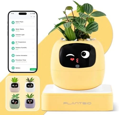 Smart Plant Pot with Visual Display — Indoor Garden, PLANTSIO