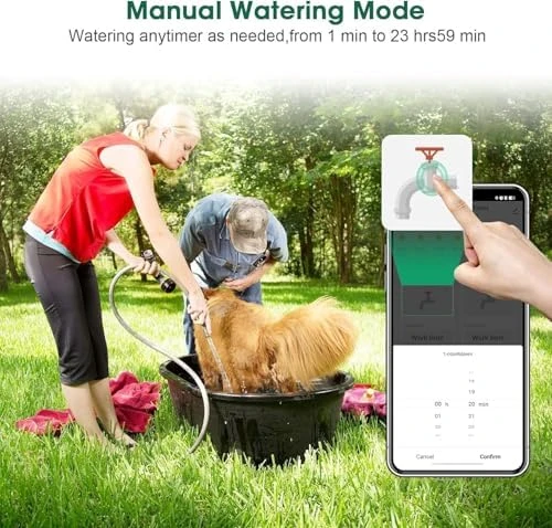 Smart Water Hose Timer Sprinkler Timer with 2 Outlet — Irrigation System, Insoma