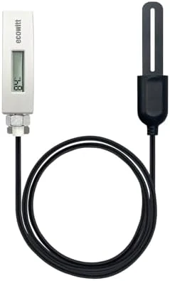 Soil Moisture Sensor with LCD Display and 1m PVC Wire Probe — Soil Moisture Sensor, ECOWITT
