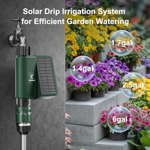 Solar WiFi Sprinkler Timer with Flow Monitor — Irrigation System, XinFuture