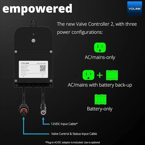 Wireless Smart Valve Control Kit — Water Shut Off Valve, YoLink