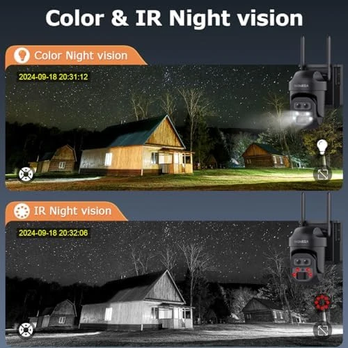 12X Zoom Solar Security Camera 3K/6MP Dual Lens WiFi Outdoor Wireless Camera — Security Camera, INQMEGA