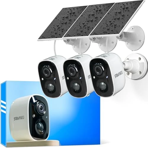 2K Solar Security Camera Wireless Outdoor System — Security Camera, SOVMIKU