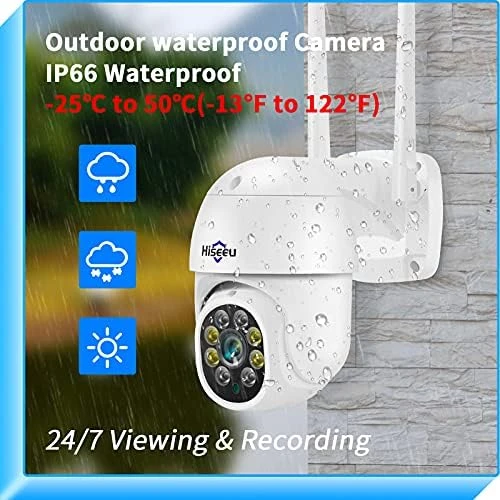3MP Security Camera Outdoor — Security Camera, Hiseeu