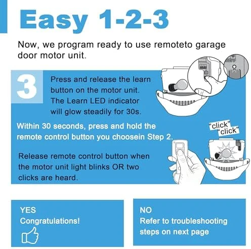 Garage Door Opener Keypad with Remotes — Smart Lock, DDcafor