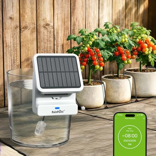 WiFi Solar Drip Irrigation System — Indoor Garden, RainPoint