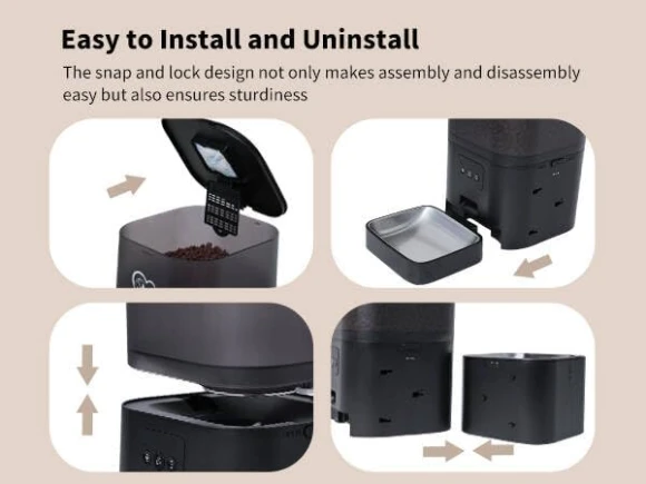 2.4GHz WiFi Automatic Cat Feeder and Water Fountain — Automatic Pet Feeder, DOEL