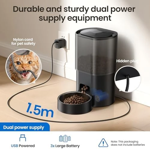 Automatic Cat Feeder and Water Fountain 2-in-1 — Automatic Pet Feeder, Evoliq