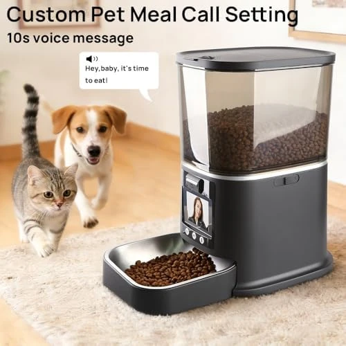 Automatic Cat Feeder with Camera and Two-Way Audio — Automatic Pet Feeder, NUANTU