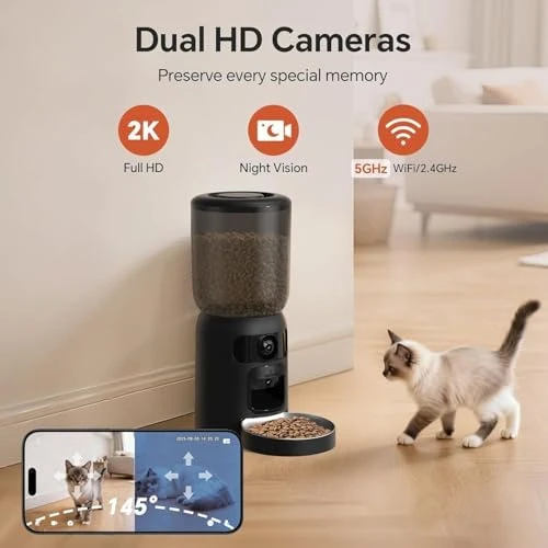 Automatic Cat Feeder with Movable Camera — Automatic Pet Feeder, Centvicam