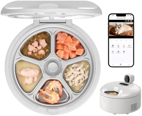 Automatic Wet Food Cat Feeder with 3MP Camera — Automatic Pet Feeder, Invengo
