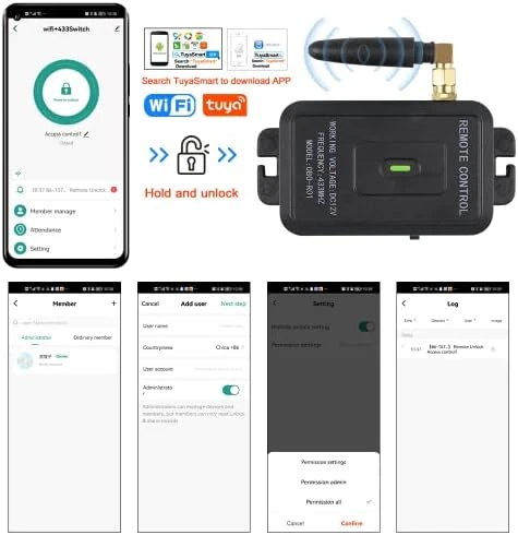 Smart WiFi Access Control System Kit — Smart Lock, QttyElok