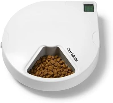 Automatic 5 Bowl Digital Timer-Controlled Pet Feeder — Automatic Pet Feeder, Cat Mate