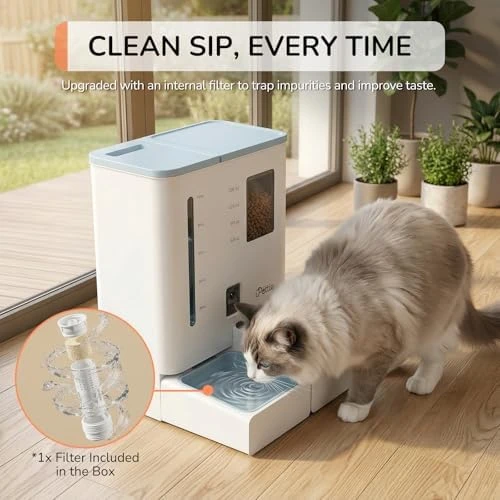 Automatic Cat Feeder and Water Dispenser with 2K Camera — Automatic Pet Feeder, iPettie