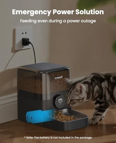 Automatic Cat Feeder for Large Kibble and Snacks, 12 Cups/3L Timed Pet Feeder for Cats Indoor, Programmable Dry Food... — Automatic Pet Feeder, oneisall