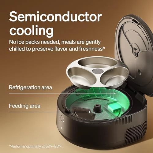 Automatic Cat Feeder for Wet Food, Refrigerated Cat Feeder with Stainless Steel Bowl and Semiconductor Cooling — Automatic Pet Feeder, PETLIBRO