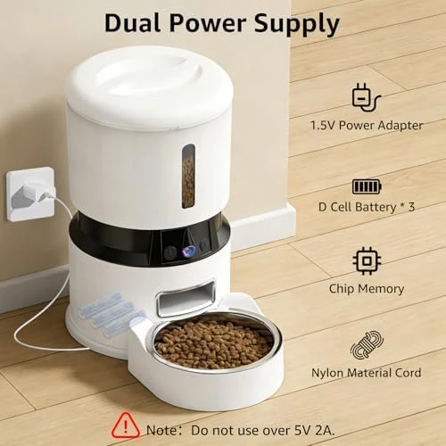 Automatic Cat Feeder with 2K Dual Cameras — Automatic Pet Feeder, BlissBlaze