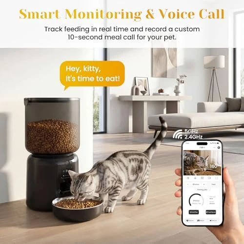 Automatic Cat Feeder with Camera — Automatic Pet Feeder, FansaFurn
