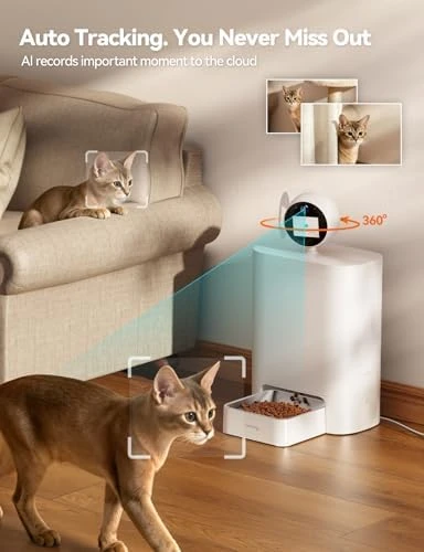 Automatic Cat Feeder with Camera — Automatic Pet Feeder, FEELNEEDY