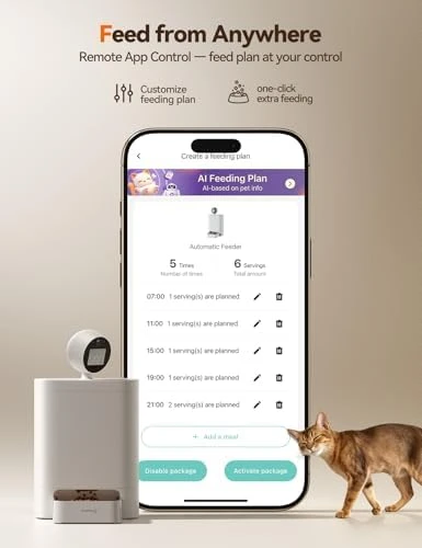Automatic Cat Feeder with Camera — Automatic Pet Feeder, FEELNEEDY