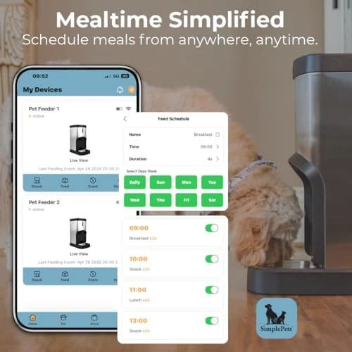 Automatic Dog and Cat Feeder — Automatic Pet Feeder, SimplePets