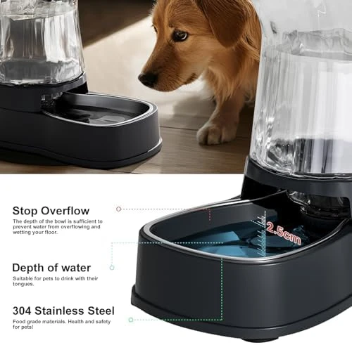 Automatic Dog Water Dispenser & Food Feeder Set — Automatic Pet Feeder, Gardner Pet