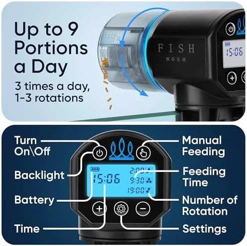 Automatic Fish Feeder for Aquarium — Automatic Pet Feeder, FISHNOSH