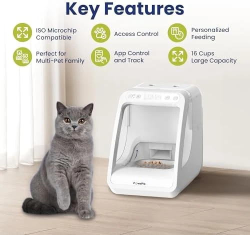 Automatic Microchip RFID Cat Feeder — Automatic Pet Feeder, PAWSPIK