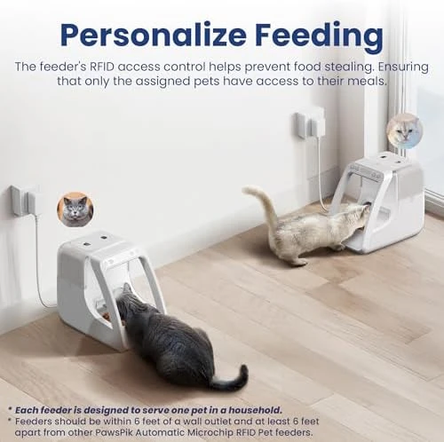 Automatic Microchip RFID Cat Feeder — Automatic Pet Feeder, PAWSPIK
