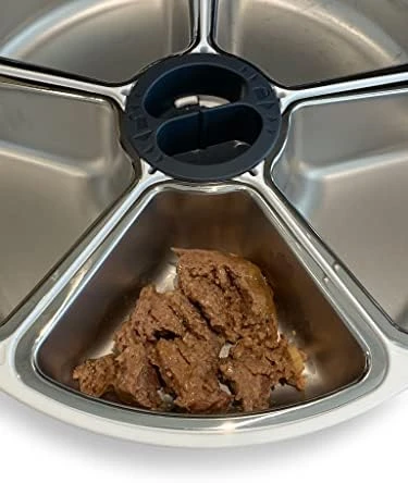 C500 5 Bowl Digital Timer-Controlled Automatic Pet Feeder - 5-Meal Feeder with Stainless Steel Bowl and Ice Packs — Automatic Pet Feeder, Closer Pets