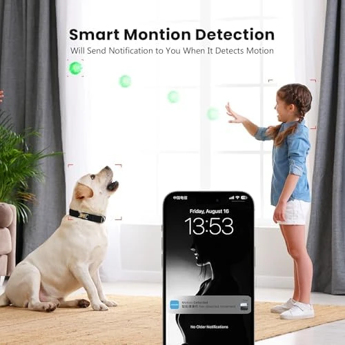 Indoor Security Camera 360° with Pan/Tilt — Security Camera, AMOROM