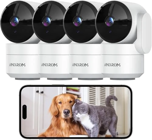 Indoor Security Camera 360° with Pan/Tilt — Security Camera, AMOROM