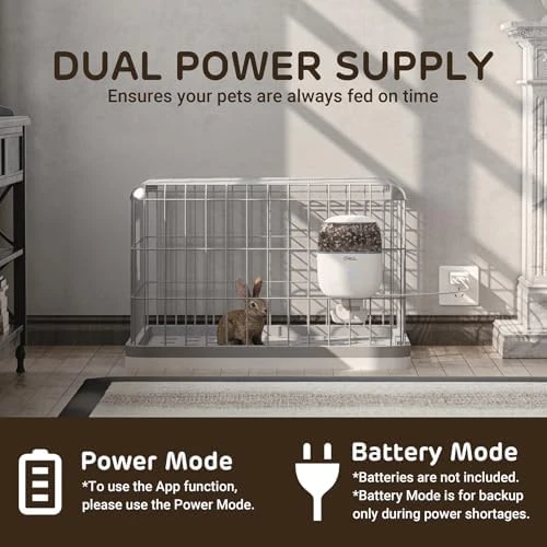 Smart WiFi Hanging Cage Feeder for Rabbits, Cats, Dogs & Hamsters — Automatic Pet Feeder, iPettie